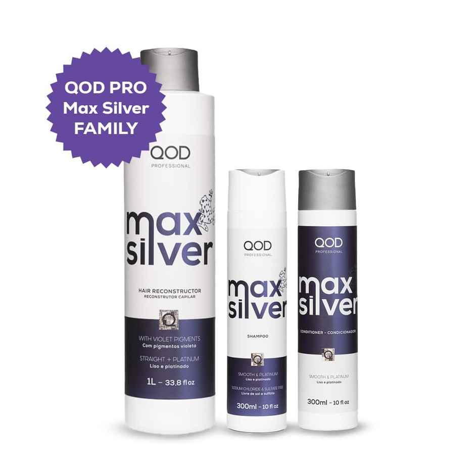Qod Professional Max Silver Shampoo Sulphate Free Sodium Chloride Free
