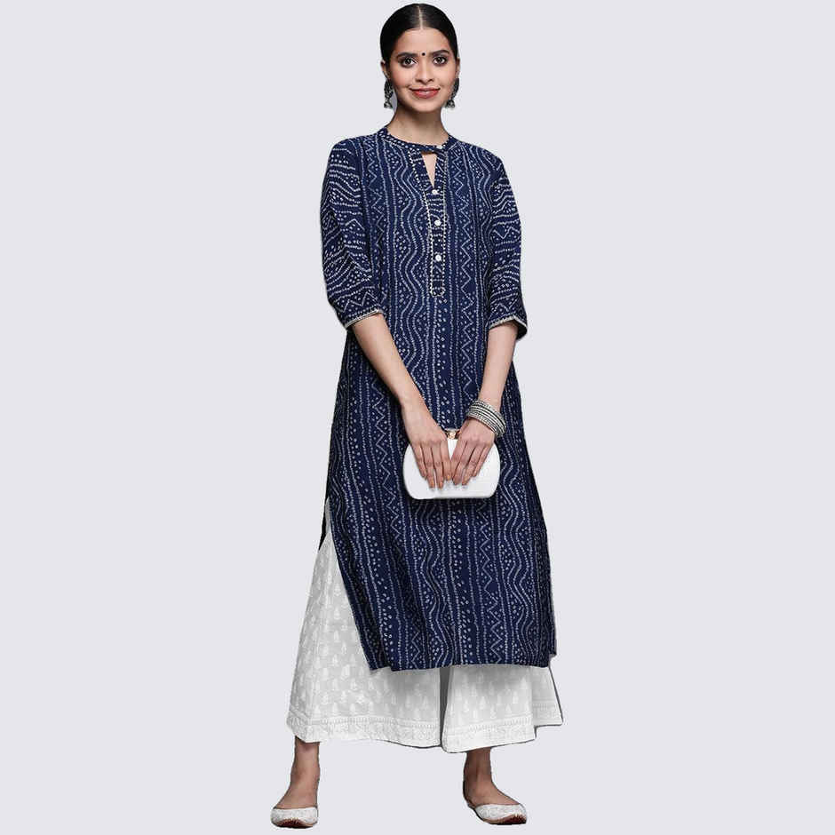 Libas Women Cream Cotton Palazzo With Both Side Pocket - Pl972Os