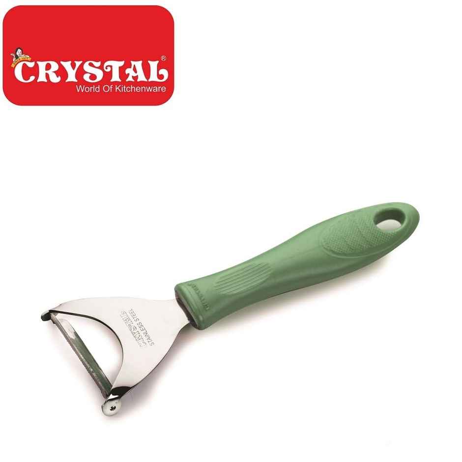 Crystal Super Veg Swivel Stainless Steel Peeler (Colour May Vary)