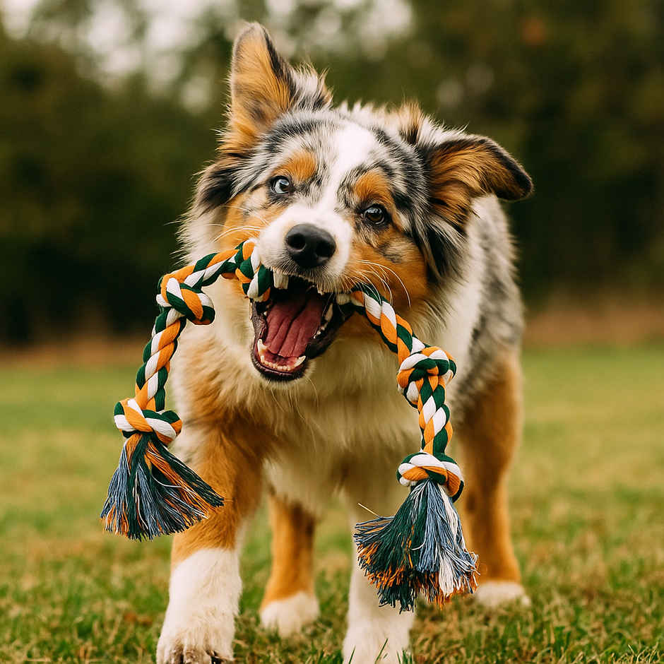 Payton Perry Cotton 5 Knot Rope Chew Toy | Multicolour