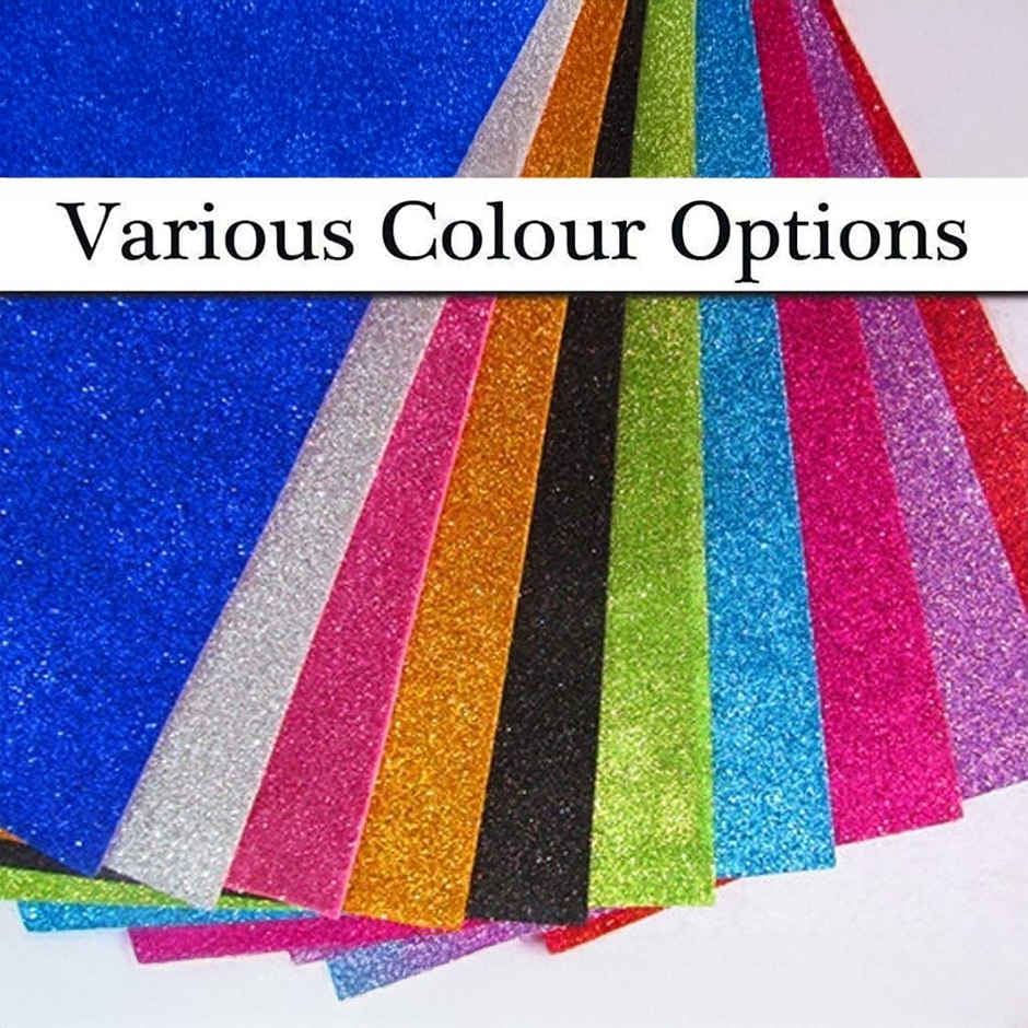 Chrome A4 Glitter Foam Sheet Multicolor Color, For Art & Craft Gift Wrapping Pack Of 10 Sheets