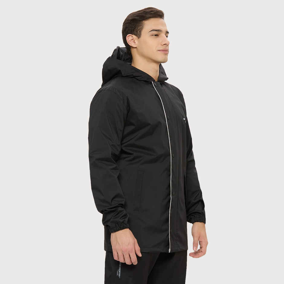 Zeel Men's Solid Waterproof Raincoat | Black | Zeel | XXL