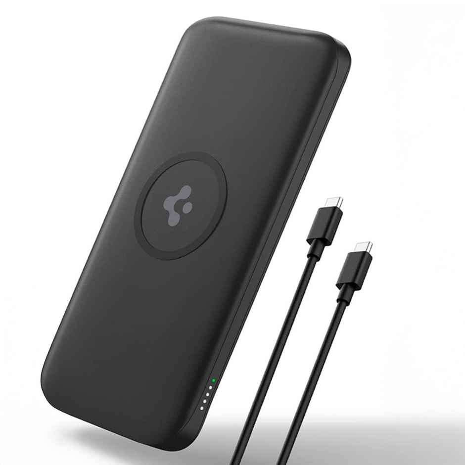 Spigen 2in1 10000 mAh Wireless Charging Power Bank , USB-A | USB-C 20W Fast Charging, w C-to-C cable