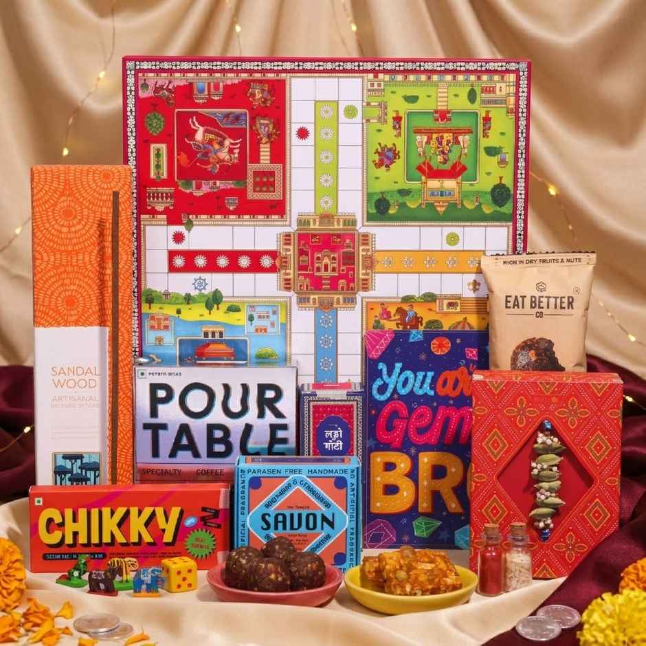 Phool Ludo Rakhi Giftbox for Brother
