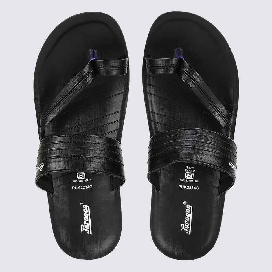 Paragon Men's Black Pu Sandals PUK2234G UK 8