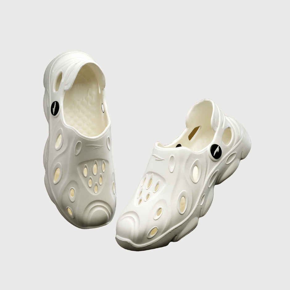 Asian Safari-02 Men Clogs Off White (UK-6)