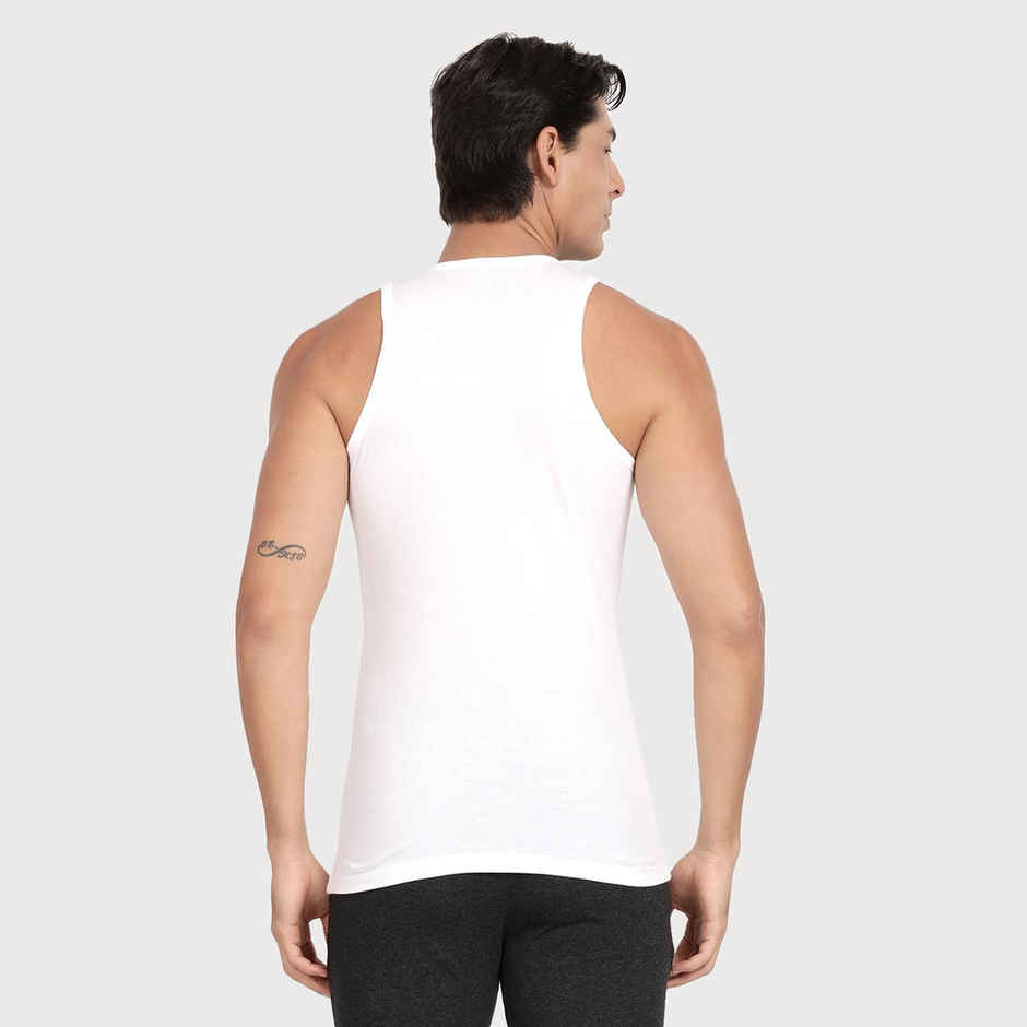 Pepe Jeans Men's Solid White Vest - XL
