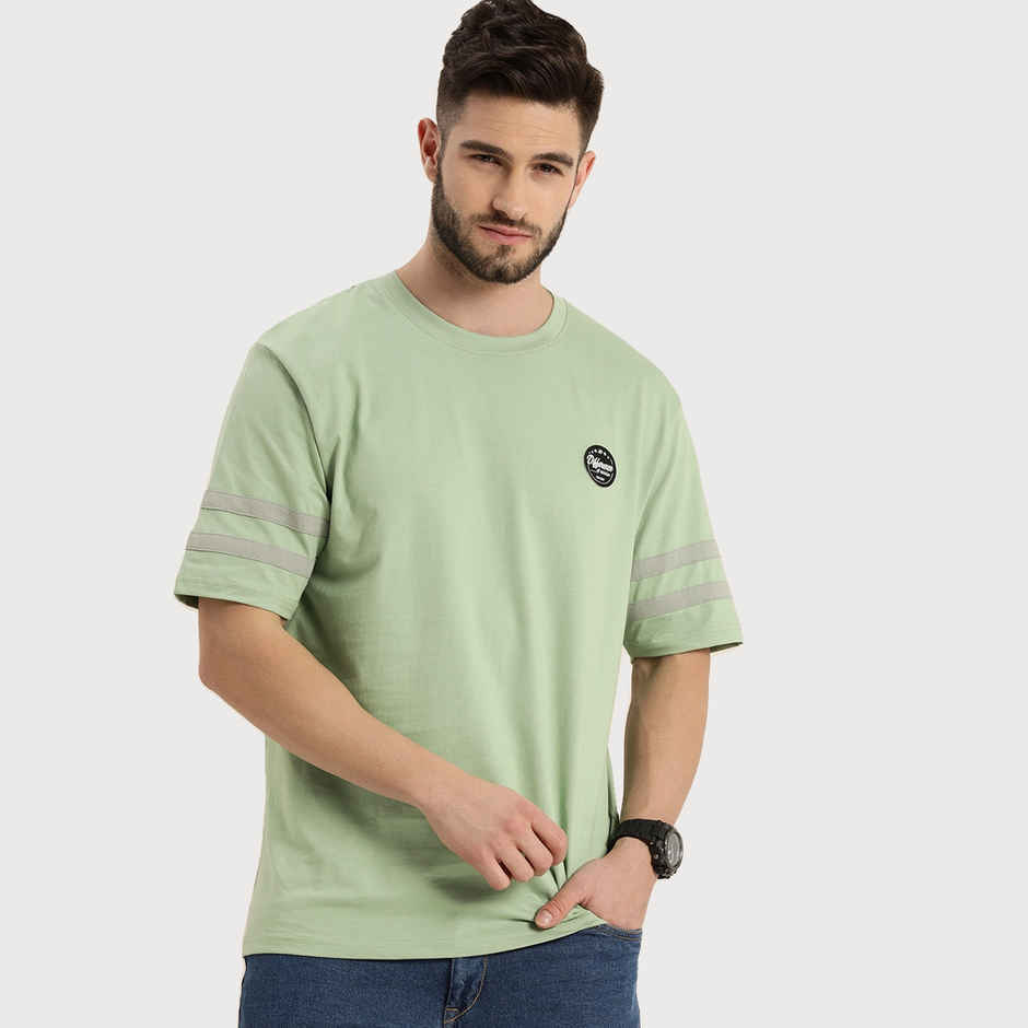 Difference of Opinion Men T-shirt - Pista Green | Classic Fit | S