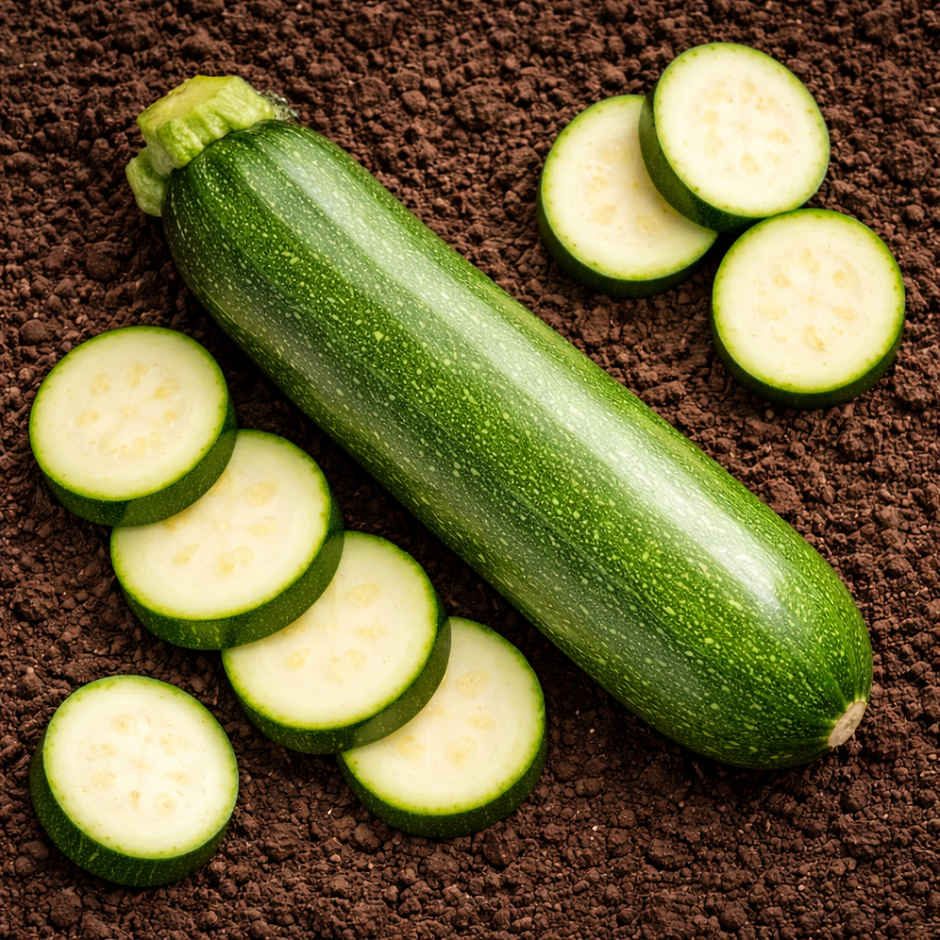 Organically Grown Zucchini Green
