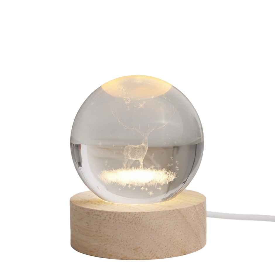 Reindeer Globe Lamp | Happy Mail | Decorative Accent