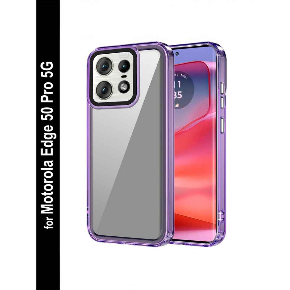 Zapcase Back Cover for Motorola Edge 50 Pro 5G | Space-Purple