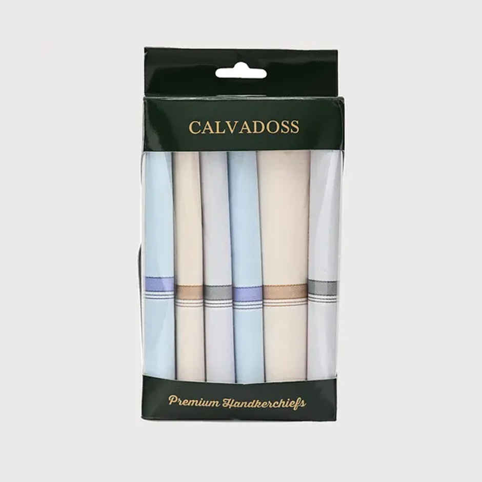 Calvadoss Men's Solid Ultra Premium Handkerchiefs | Cal6H5103Cxc | Multicolor