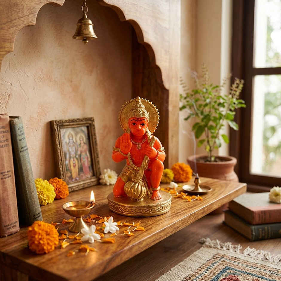 Lord Hanuman Sindoori Idol | Satvik