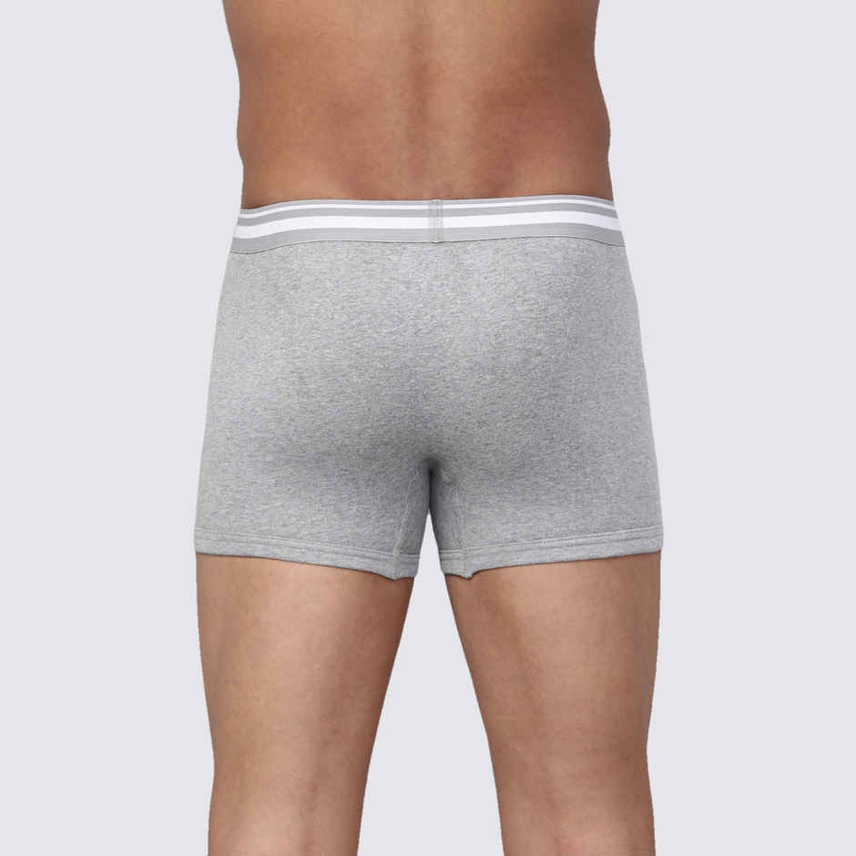 Levi's 003 Men's Comfort Trunk | Contoured Double Pouch | Pack of 2 | Lt. Grey Mel,Black | L