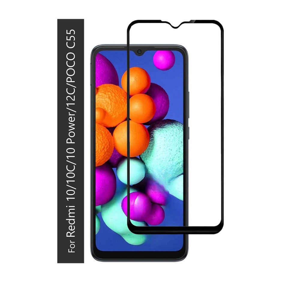 Kwine Case Redmi 10, Redmi 10 Power, Redmi 10C, Redmi 12C, Poco C55 Tempered Glass Screen Protector