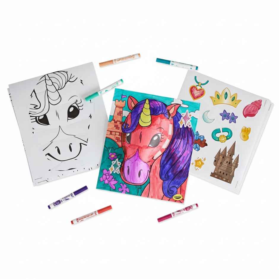 Crayola POPs 3D Kids Art Set, Mystical, Coloring Book Alternative, Gift for Girls & Boys, Ages 5+