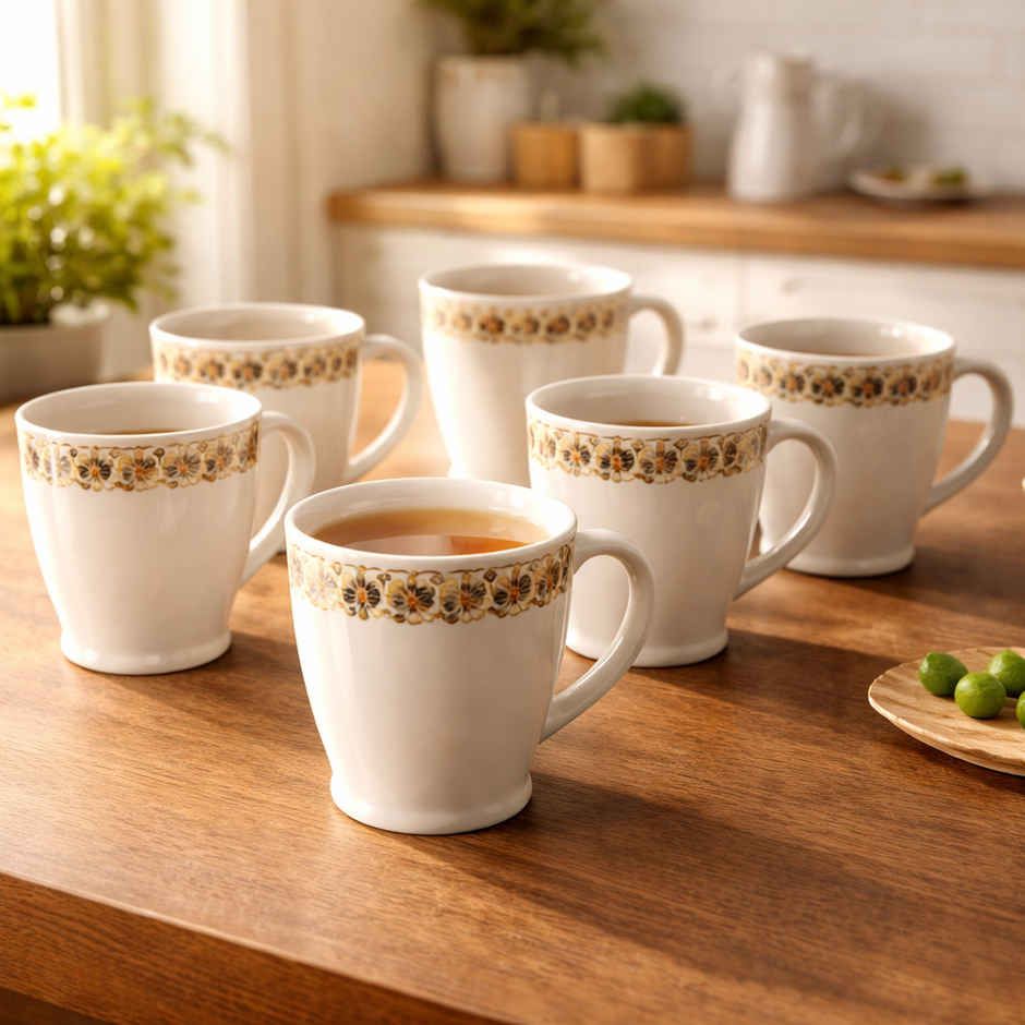 Sanjeev Kappor By OGGN Cone Chain Flower Golden Tea Mug