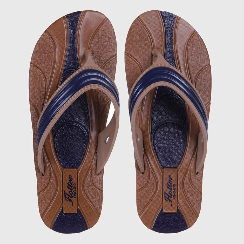 Action Men's Ong-19 Slippers | Evening Walk | Bathroom | Room Slippers | Tan and Wood - UK 10