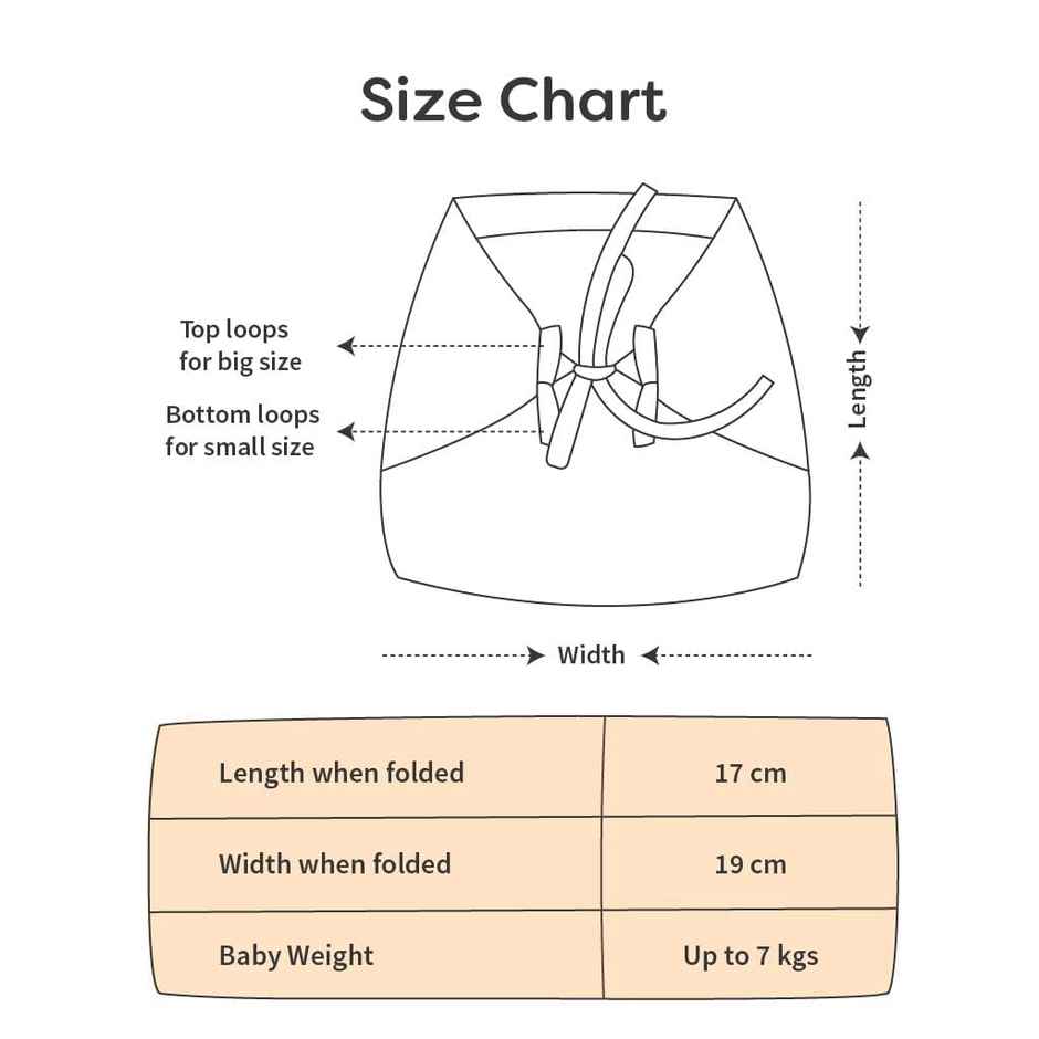 Superbottoms Pack of 6 BASIC 100% Cotton Langot, Double Layered, Soft & Breathable (Up to 5Kg)