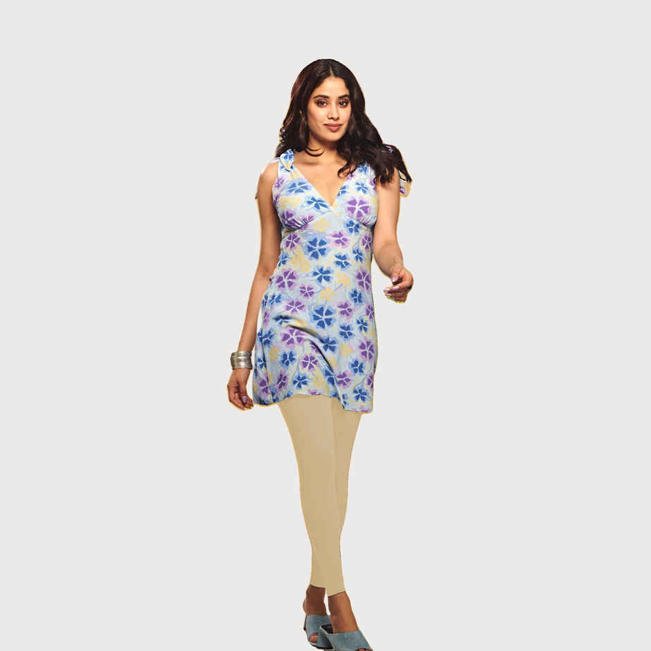 Lyra Women's Leggings Ankle Length | Cotton and Lycra - Free Size