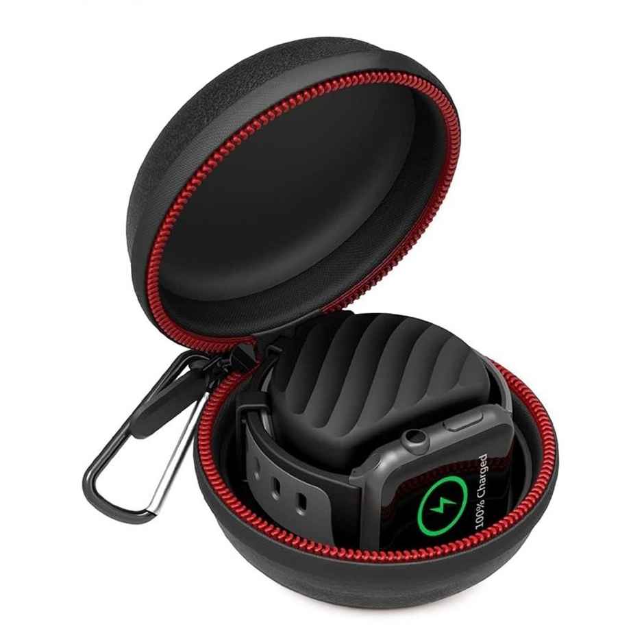 Sounce Portable Carrying Waterproof Hard Protective iWatch Storage Box Case Cover Compatible for Apple Watch Series Ultra/8/SE2/7/6/SE/5/4/3/2/1 (49mm, 45mm, 44mm, 42mm, 41mm, 40mm, 38mm-Black