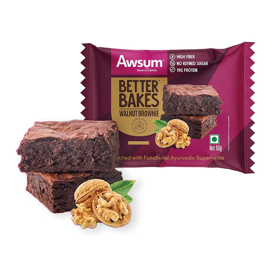 Awsum Better Bakes Walnut Brownie Combo