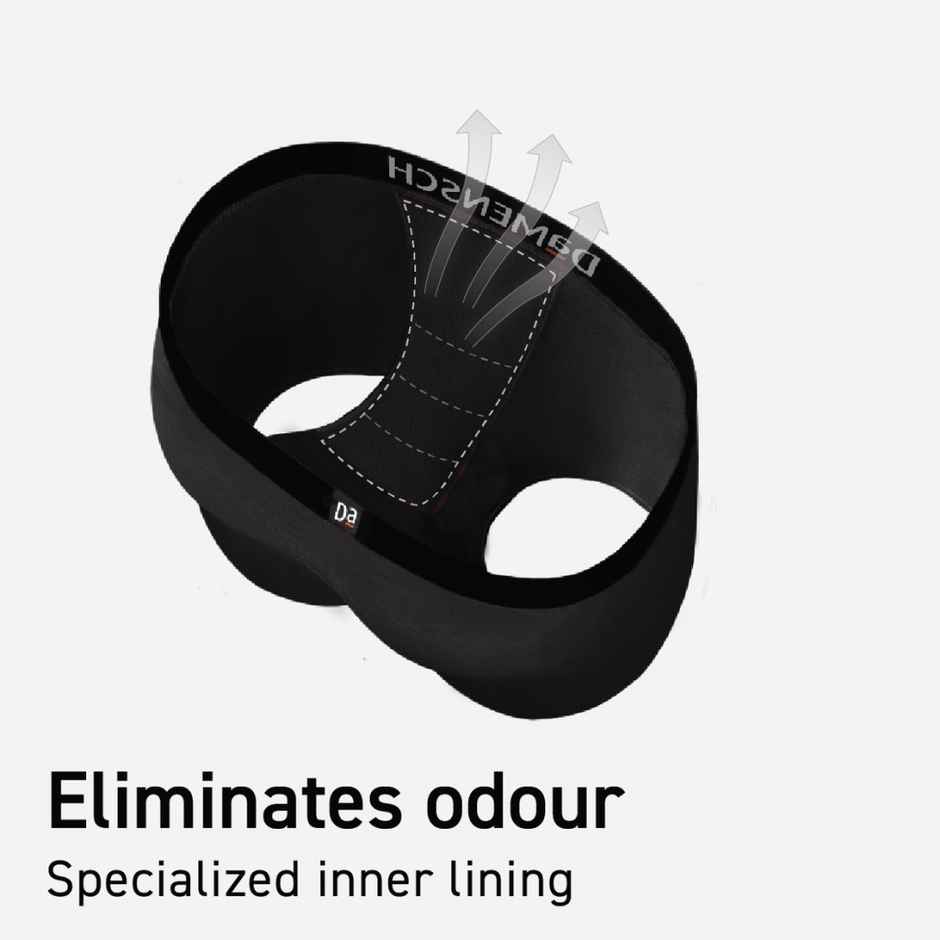 DaMENSCH Men's Premium Cotton Trunks | Black and Navy - L