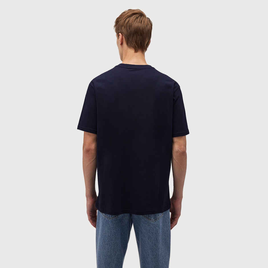 De Tees Men's Half Sleeve T-shirt | MHS-HIGH | Navy - XL