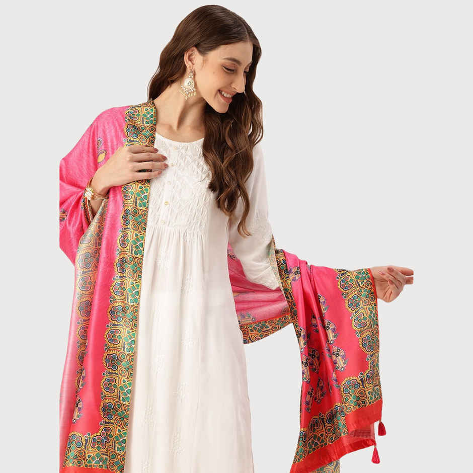 Ishin Multi Color Cotton Dupatta | 1045
