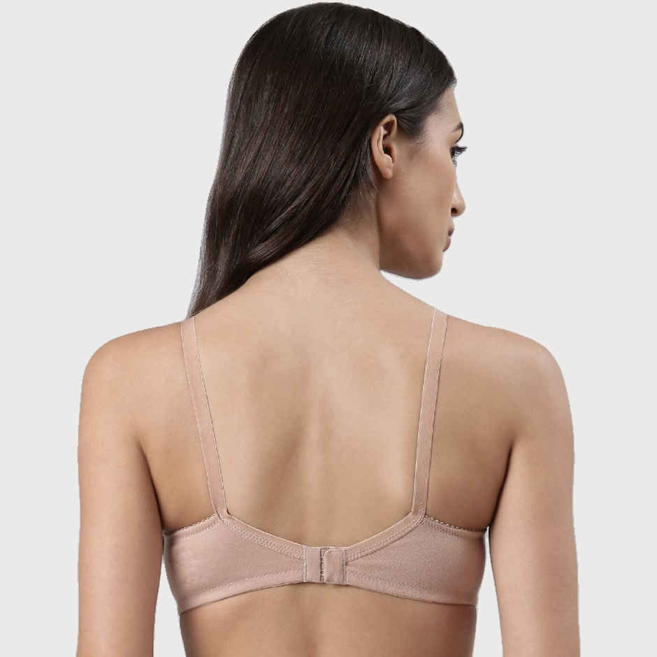 Dollar Missy Women's Cotton Wire-Free Uplift Support Bra | Skin - 32D