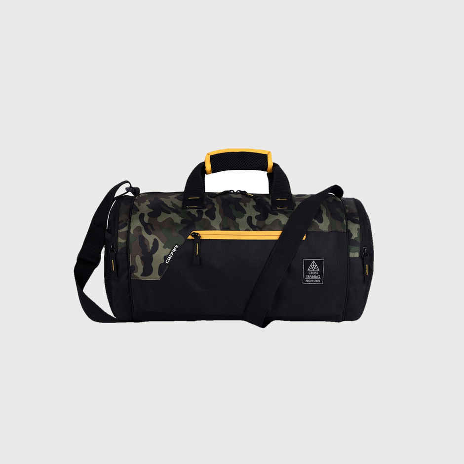 Gear Unisex Polyester 26 L Duffle Bag | Khaki Camo