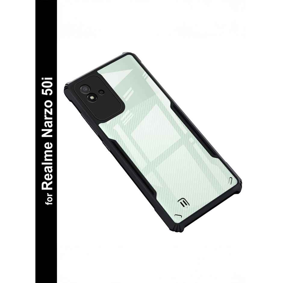 Zapcase Back Cover for Realme Narzo 50i | Matte-Black
