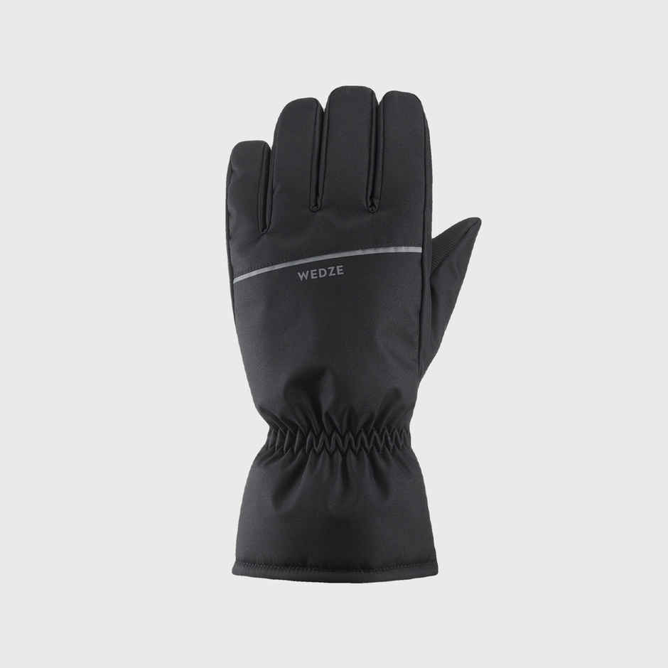 Decathlon | Wedze Unisex Polyester Winter Gloves - Black - 2XL