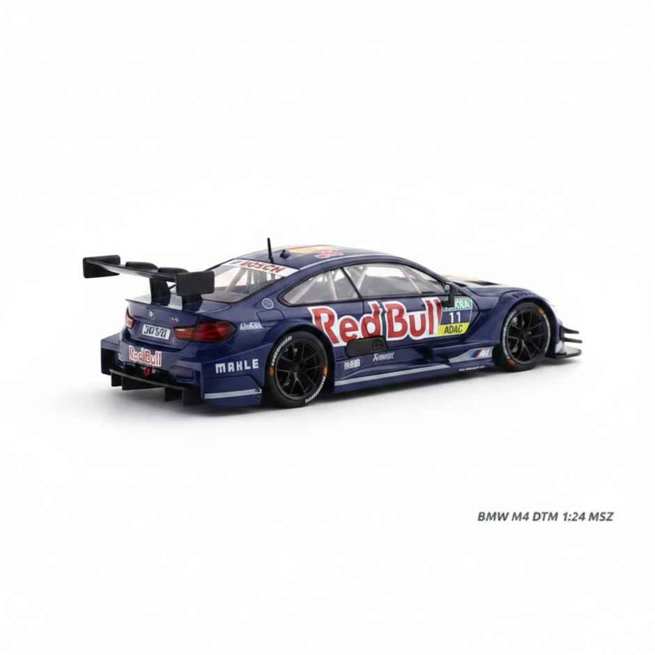 MSZ Licensed BMW M4 DTM Redbull Diecast Model Car Blue 1:24 Scale Collectible Toy