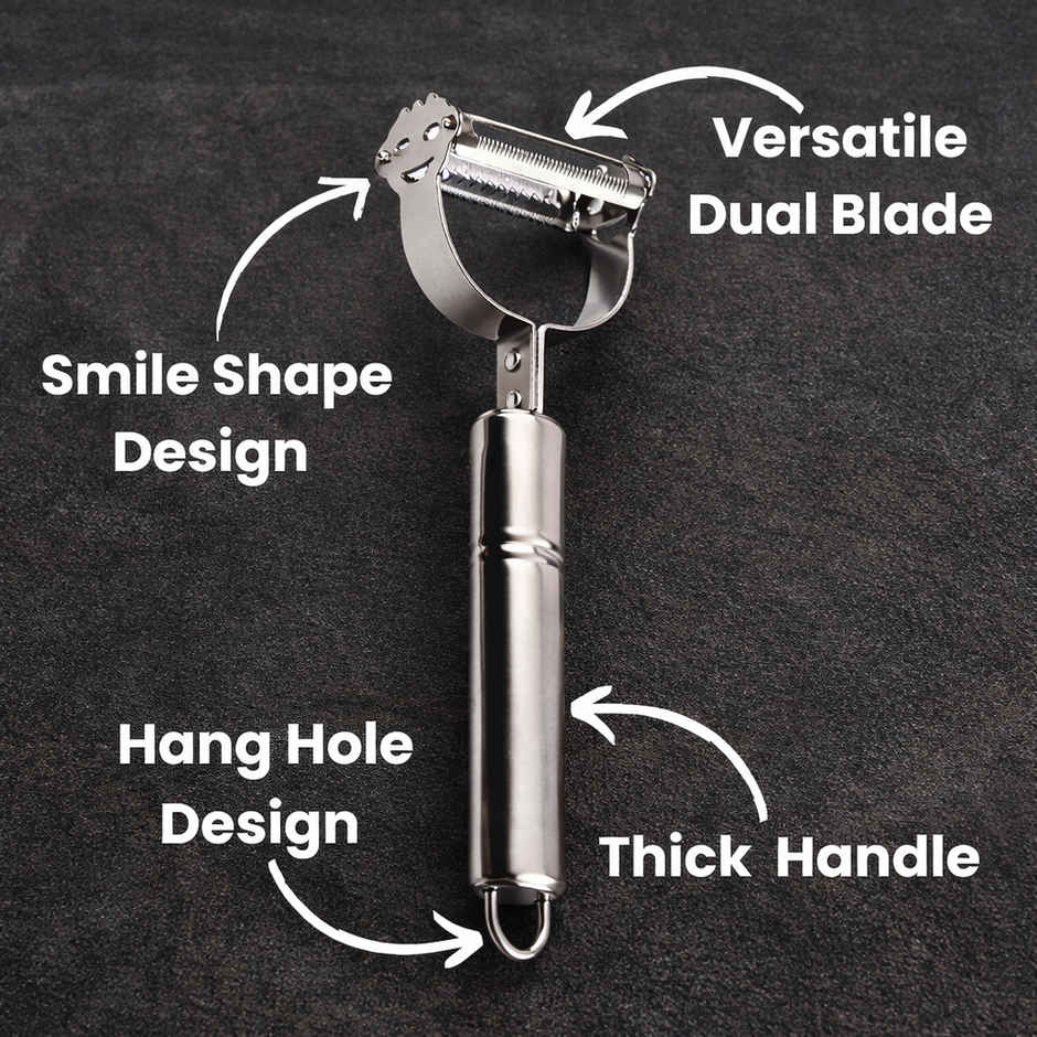 Zedak Stainless Steel Vegetable Peeler Julienne Cutter Dual Blade - 1 pc