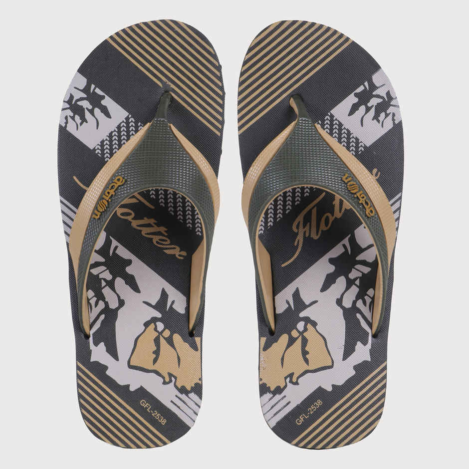 Action Men's Gfl-2538 Slippers | Evening Walk | Bathroom | Room Slippers | Mehandi Beige - UK 9