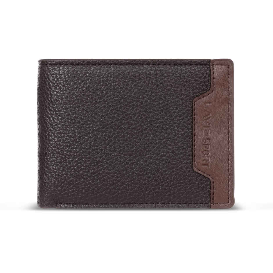 Lavie Sport Xavier Men's Wallet | 5 Card Slots | Biofold Wallet | Synthetic Leather | Purse - Tan