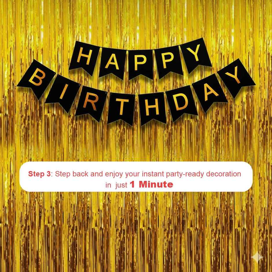 Quick Birthday Decoration Kit | Instant Decoration Quick Party Setup | Propcon