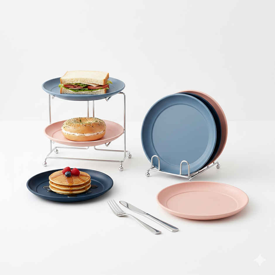 All Time Treats Plate | Set Of 6 (Colour May Vary)