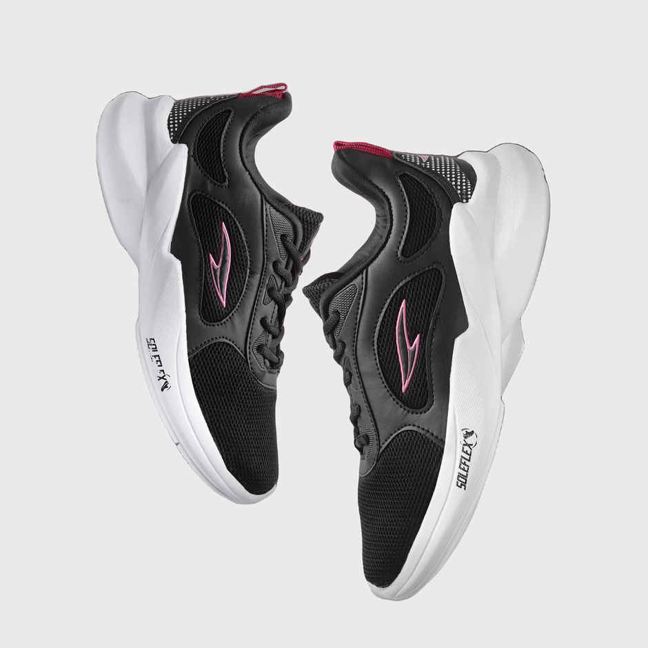 Asian Firefly-04 Women Black Rani Pink Sports Shoes (Size-7)