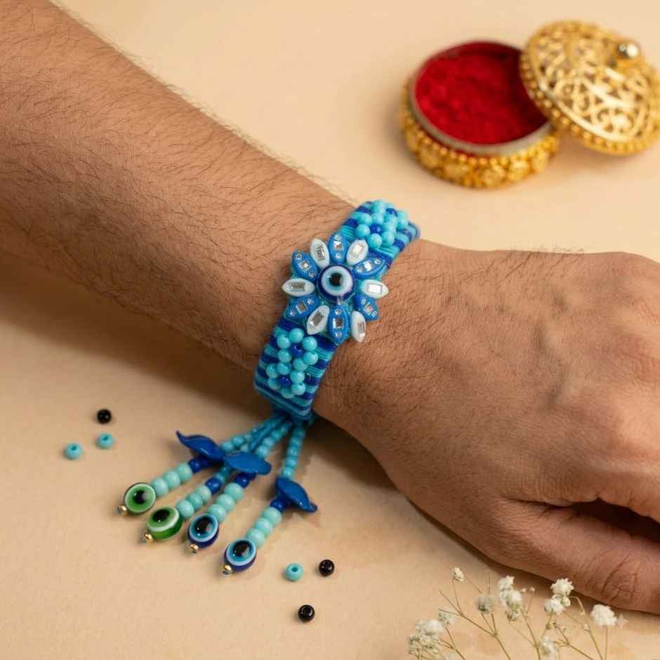 Lumba Rakhi for Bhabhi | Evil Eye | Pack of 1 | Avyaan Rakhi