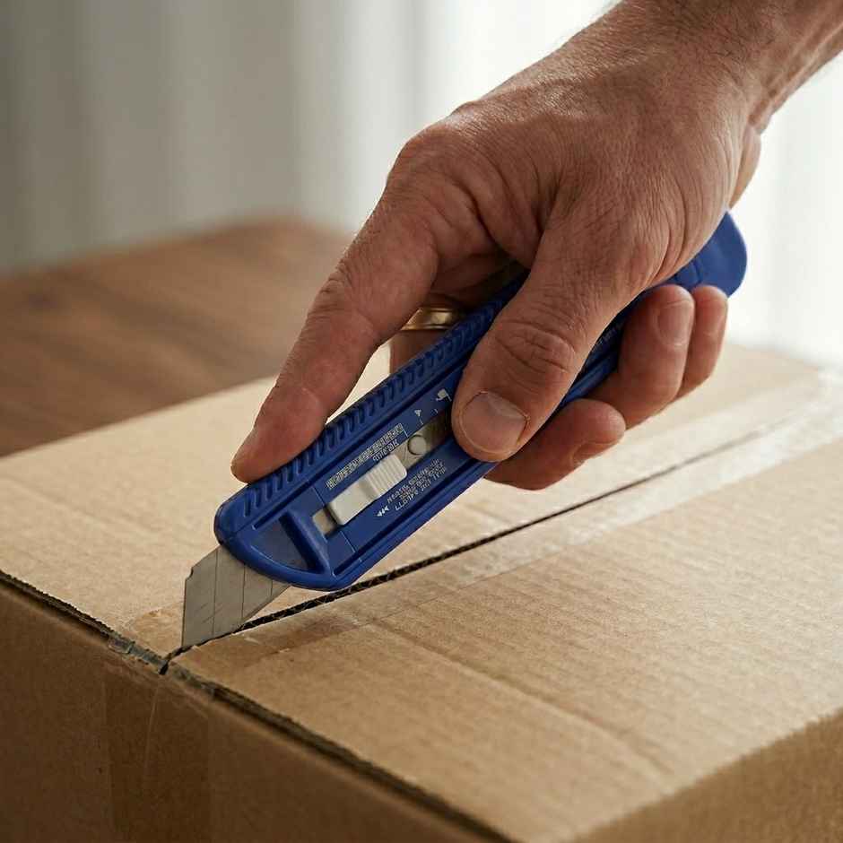 ABK Box Cutter - 25 Mm | Heavy Duty (Colour May Vary)
