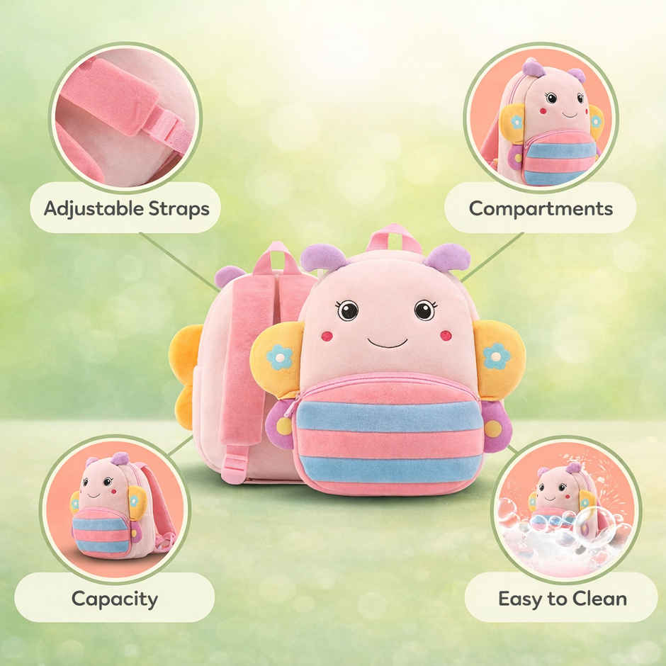 Kidara Cute Butterfly Kids Backpack Toddler Bag