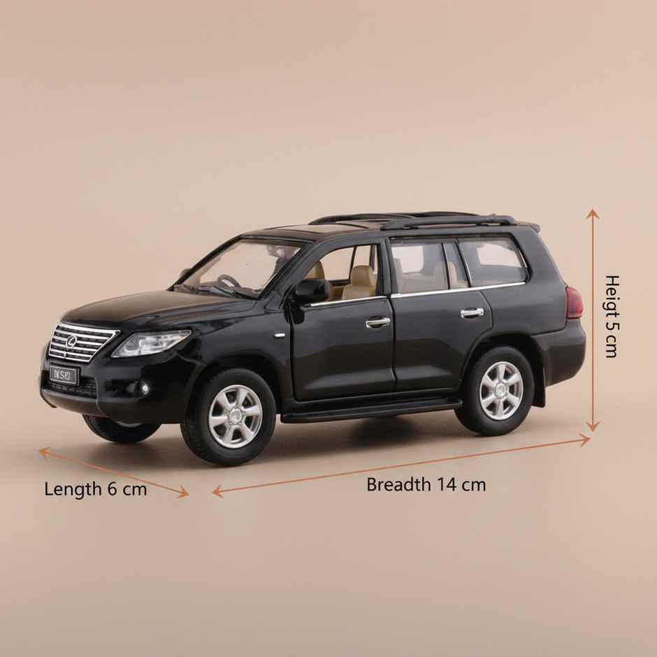 MSZ Licensed 1:32 Lexus LX570 Black Die-cast Vehicle