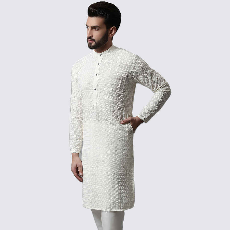 Jompers Men's Kurta | Only Ko 561 | Cream - XL