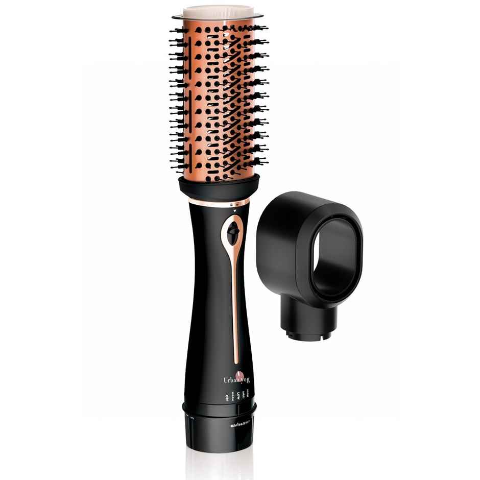 Urban Yog 3-In-1 Hot Air Brush | Dryer, Straightener & Volumizer, 1200W, Rose Gold
