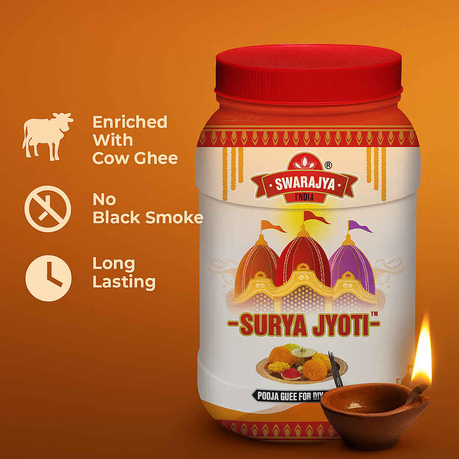 Pooja Ghee For Diya & Lamps | Long Lasting | Swarajya India