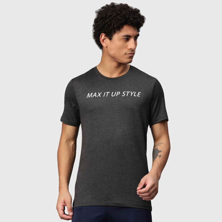 Alcis Men's Round Neck Tee | Grey - S