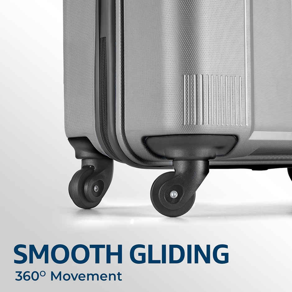 Safari Solid PP 105 L Telescopic Cabin Trolley Bag | Dark Grey 