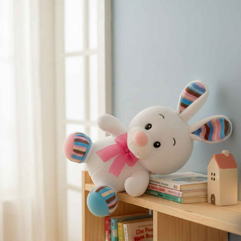 DearJoy Playful Bunny Soft Toy White 25 cm